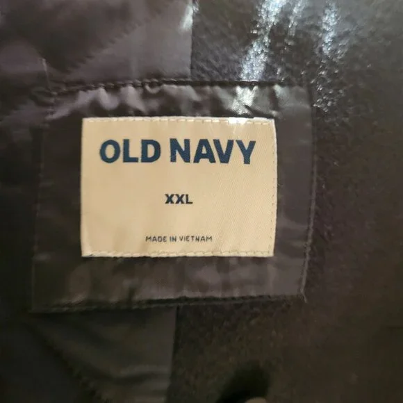 Men's Old Navy Dark Blue Peacoat Size XXL Double-Breasted - Picture 4 of 4